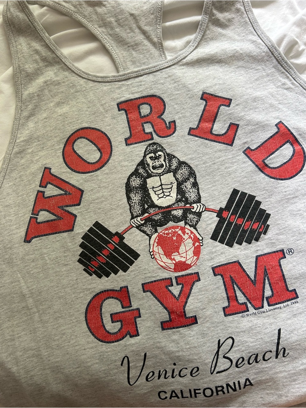 VINTAGE World Gym Venice Beach Graphic Muscle Tank